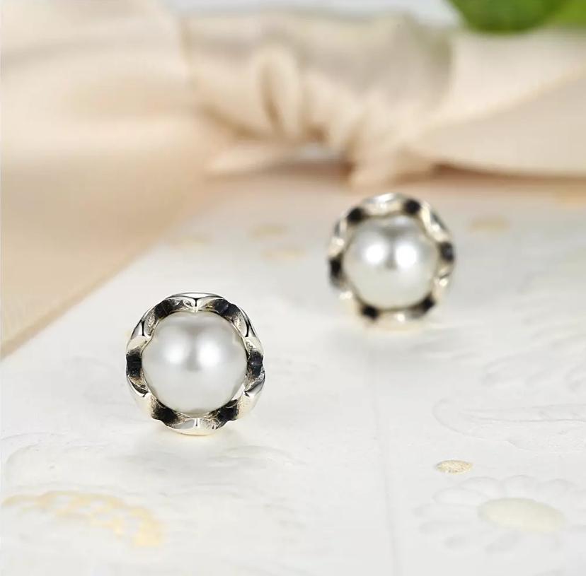 Cercei argint Pearl Stud