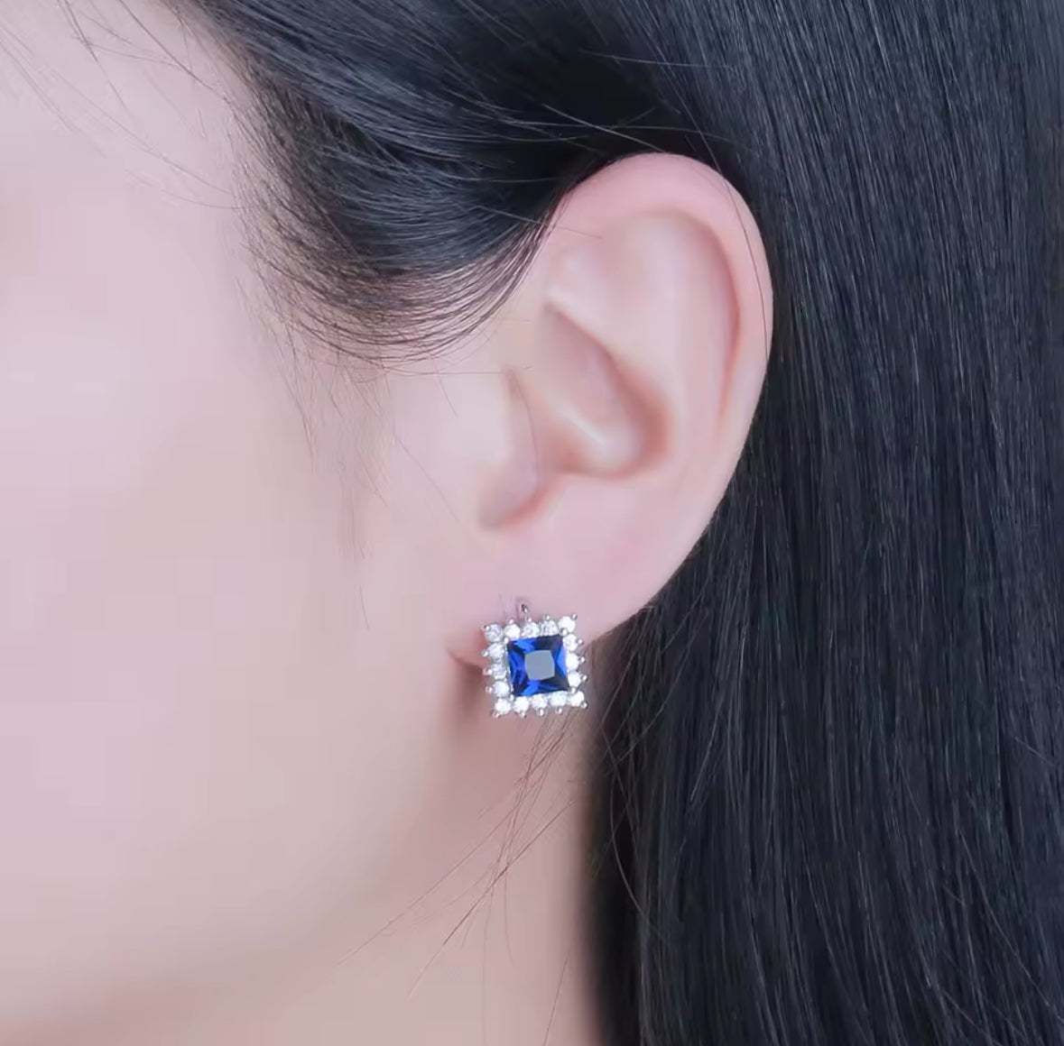 Set argint Sapphire Queen