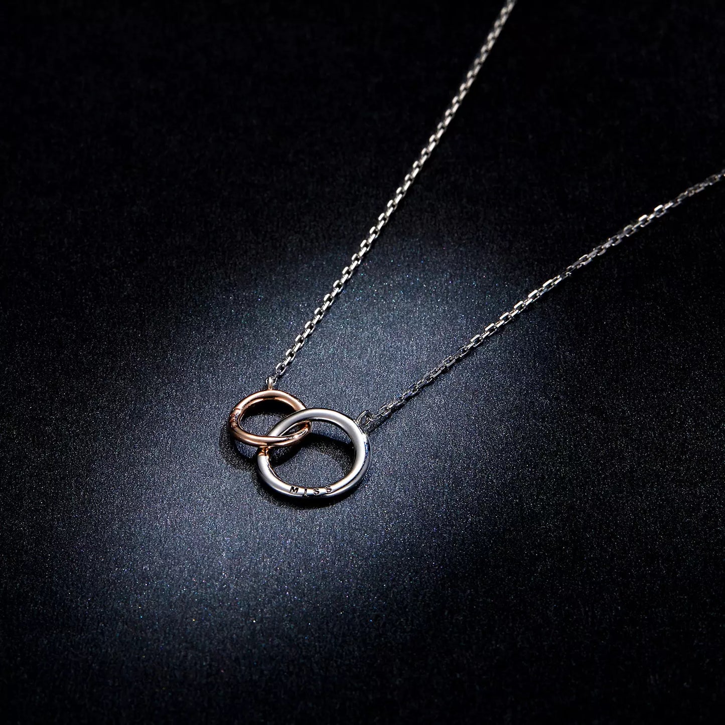 Colier argint Duo Miss Love