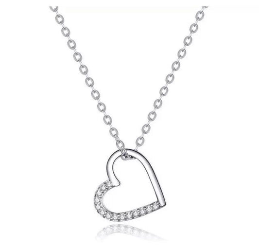 Colier argint The Shape Of Love