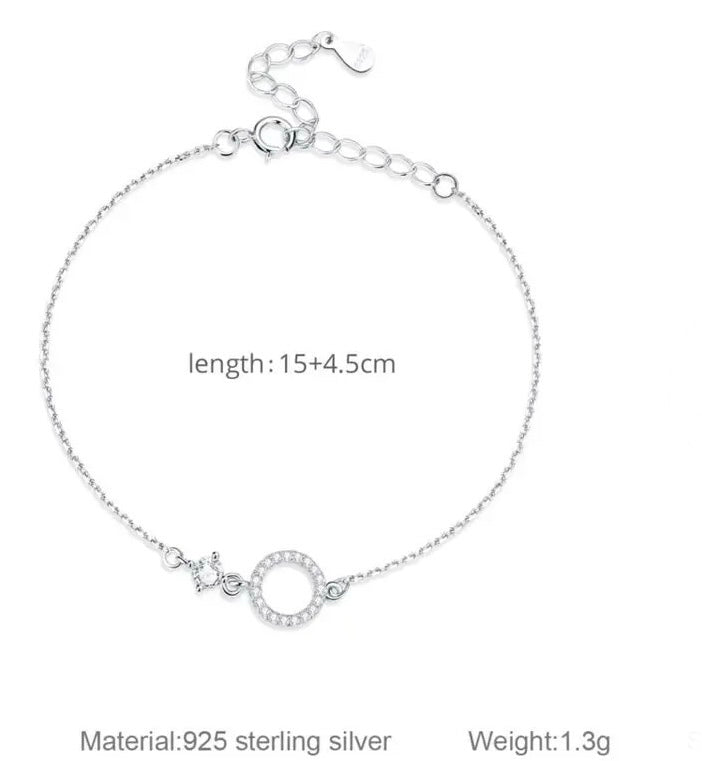 Bratara argint Simple Basic Ring